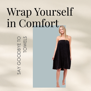 Body Wrap Towel - Microfibre - Black - Dilly's Collections - Hair Beauty and Lifestyle Products Australia