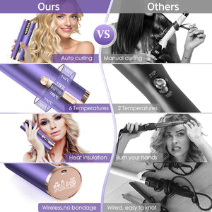 Mini Cordless Rechargeable Hair Curler - Dilly's Collections - Hair Beauty and Lifestyle Products Australia