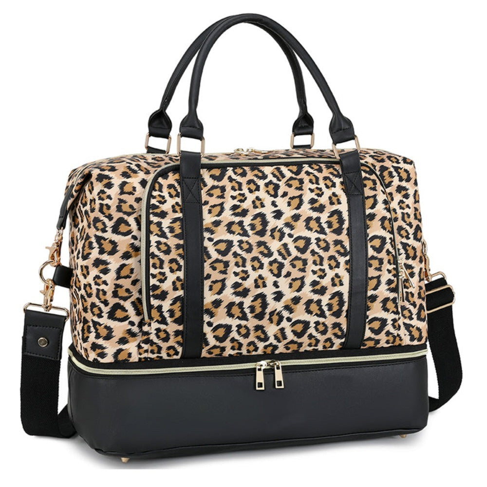 Duffle Bag - Weekender - Leopard Print - Dilly's Collections - Hair Beauty and Lifestyle Products Australia