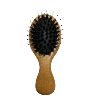 Wooden Detangling Smoothing Brush Nylon - Mini - Dilly's Collections - Hair Beauty and Lifestyle Products Australia