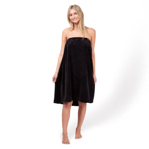 Body Wrap Towel - Microfibre - Black - Dilly's Collections - Hair Beauty and Lifestyle Products Australia