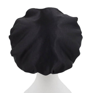 Black Shower Cap - Small to Medium - Microfibre Lined - Dilly's Collections - Hair Beauty and Lifestyle Products Australia