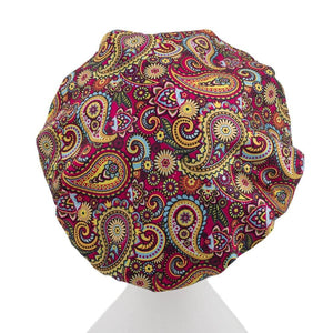 Retro Print Shower Cap - Small to Medium - Microfibre Lined - Dilly's Collections - Hair Beauty and Lifestyle Products Australia