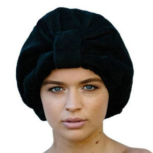 Hair Turban - Black Microfibre - Dilly's Collections -  Hair Beauty and Lifestyle Products Australia