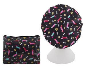 Dogs | Daschunds Shower Cap and Matching Cosmetic Bag Gift Set- Dilly's Collections -  Hair Beauty and Lifestyle Products Australia