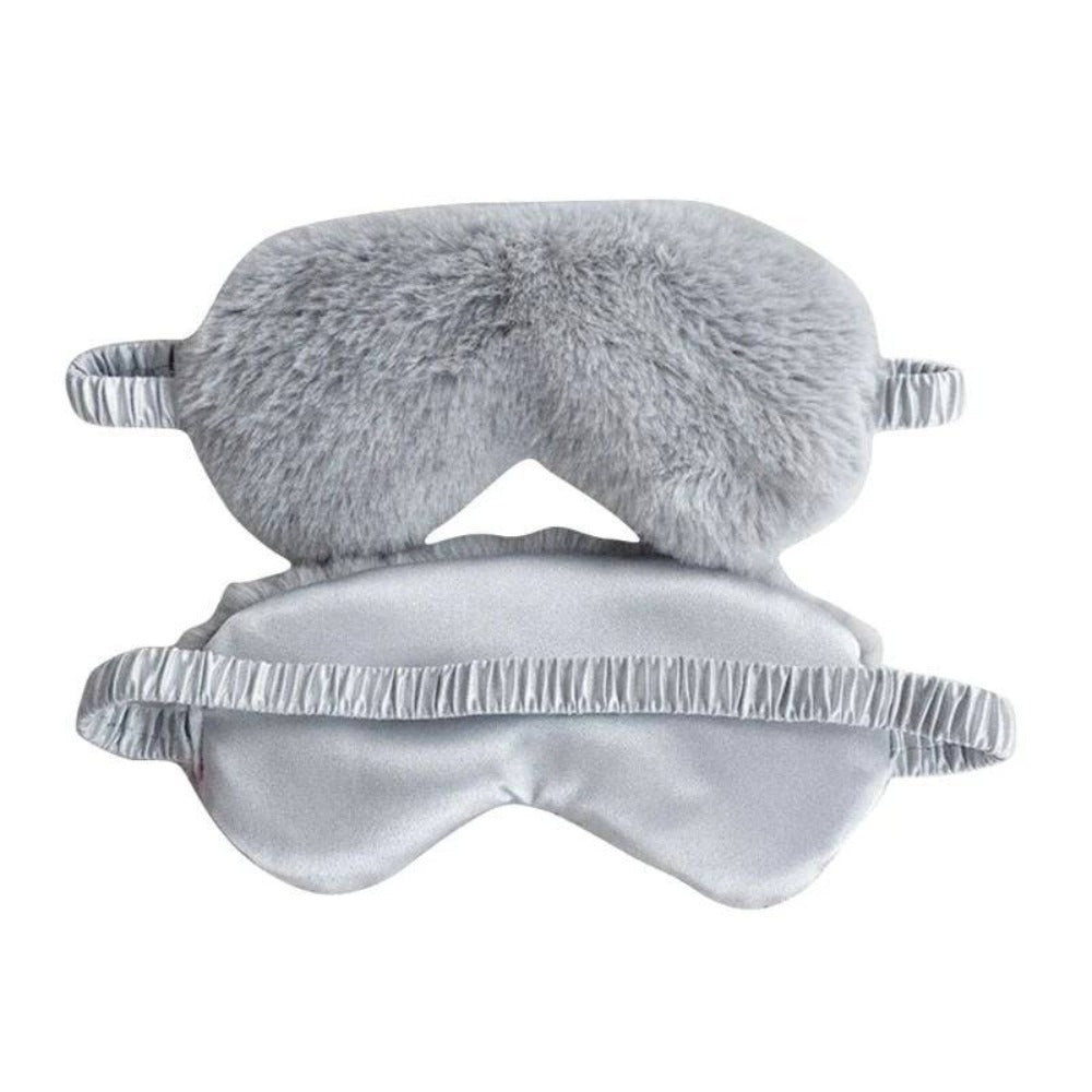 Eye Mask - Grey & Fluffy - Dilly's Collections -  Hair Beauty and Lifestyle Products Australia