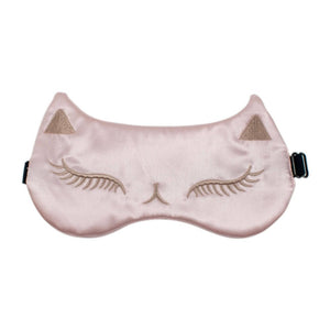 Eye Mask - Pink Cat - Satin - Dilly's Collections -  Hair Beauty and Lifestyle Products Australia