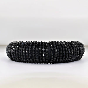 Headband - Black Rhinestone Crystals - Padded - Dilly's Collections -  Hair Beauty and Lifestyle Products Australia