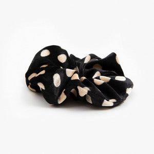 Scrunchies - Dark Velvet Spotty Design - 2 Pack - Dilly's Collections -  Hair Beauty and Lifestyle Products Australia