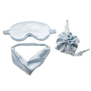 Headband and Eye Mask Gift Set - Blue Satin - Dilly's Collections -  Hair Beauty and Lifestyle Products Australia