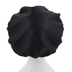 Black Shower Cap - Microfibre lined - Dilly's Collections - Hair Beauty and Lifestyle Products Australia