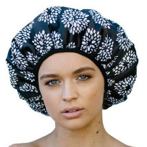 Drops Print Shower Cap - Microfibre Lined - Standard Size- Dilly's Collections - Hair Beauty and Lifestyle Products Australia