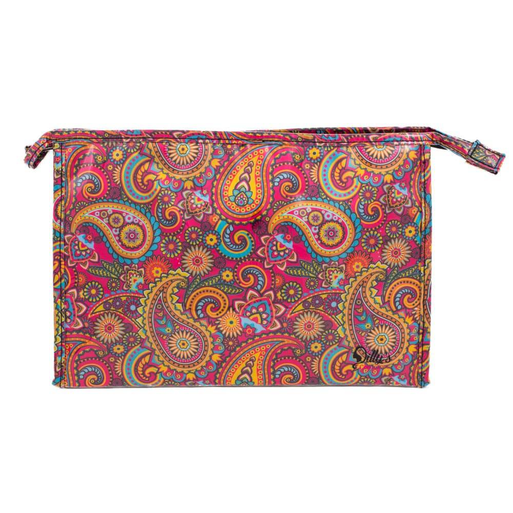 Cosmetic Bag - Large -  Retro Print - Dilly's Collections -  Hair Beauty and Lifestyle Products Australia
