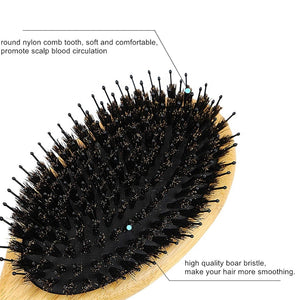 Hair Brush and Comb Set - Bamboo Boar Bristle - Dilly's Collections -  Hair Beauty and Lifestyle Products Australia