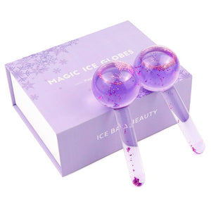 Ice Globes Facial Massager - Set of 2 - Purple   - Dilly's Collections -  Hair Beauty and Lifestyle Products Australia