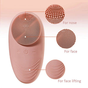 Facial Cleansing Brush - Double-Sided Electric Silicone - Dilly's Collections -  Hair Beauty and Lifestyle Products Australia