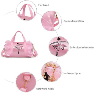 Duffle Bag - Dance - Ballerina - Pink - Dilly's Collections -  Hair Beauty and Lifestyle Products Australia