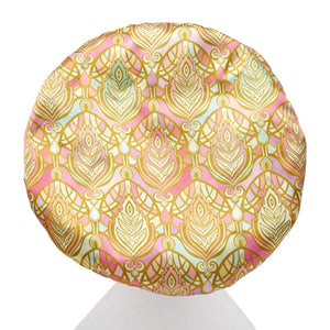 Leaf Print Shower Cap - Microfibre Lined - Extra Large - Dilly's Collections - Hair Beauty and Lifestyle Products Australia