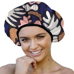 Shower Cap - Microfibre Lined - Extra Large - Abstract Print - Dilly's Collections -  Hair Beauty and Lifestyle Products Australia