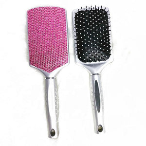 Detangle Hair Brush - Pink Rhinestone - Dilly's Collections - Hair Beauty and Lifestyle Products Australia