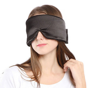 Eye Mask - Large - Hypoallergenic - 100% Black Mulberry Silk - Dilly's Collections -  Hair Beauty and Lifestyle Products Australia