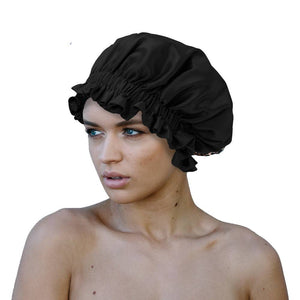 Sleeping Cap - 100% Mulberry Silk - Black - Dilly's Collections -  Hair Beauty and Lifestyle Products Australia