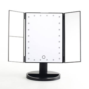 Tri-Fold Mirror - Black  - Dilly's Collections -  Hair Beauty and Lifestyle Products Australia