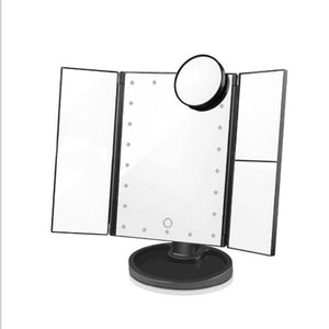 Tri-Fold Mirror - Black - Dilly's Collections - Hair Beauty and Lifestyle Products Australia