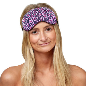 Pink Leopard Print Shower Cap and Eye Mask - Dilly's Collections - Hair Beauty and Lifestyle Products Australia