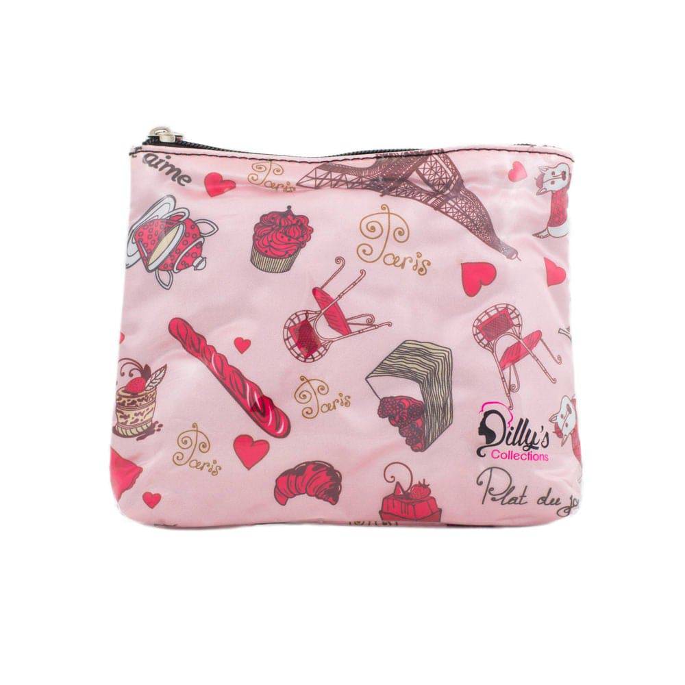 Cosmetic Bag - SMALL - Paris Je'taime Print - Dilly's Collections -  Hair Beauty and Lifestyle Products Australia