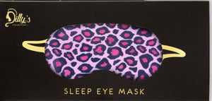 Eye Mask - Pink Leopard Print - Dilly's Collections - Hair Beauty and Lifestyle Products Australia