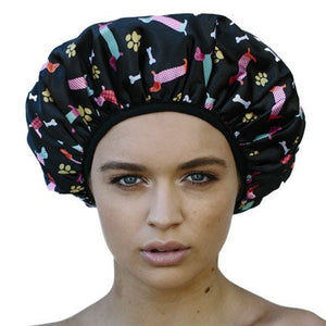 Dogs | Daschunds Shower Cap - Microfibre Lined - Standard Size  - Dilly's Collections -  Hair Beauty and Lifestyle Products Australia