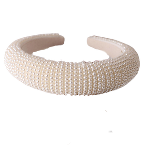 Headband - Wide Band Faux Pearls - Dilly's Collections - Hair Beauty and Lifestyle Products Australia
