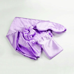 Satin Sleep Set - Pillow Case, Eye Mask & Scrunchie - Dilly's Collections - Hair Beauty and Lifestyle Products Australia