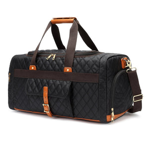Duffle Bag with Shoe Storage - Unisex - Black - Dilly's Collections - Hair Beauty and Lifestyle Products Australia
