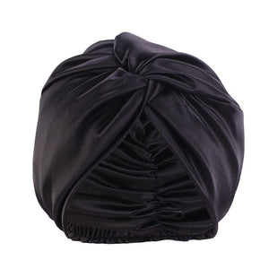 Sleeping Cap - Black Satin - Dilly's Collections - Hair Beauty and Lifestyle Products Australia