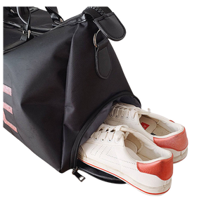 Duffle Bag - With Shoe Storage - Pink 'Love' 