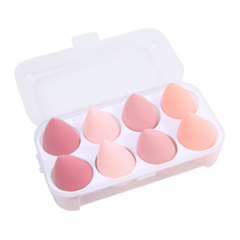 Makeup Sponge Set - 8 piece - pink - Dilly's Collections - Hair Beauty and Lifestyle Products Australia