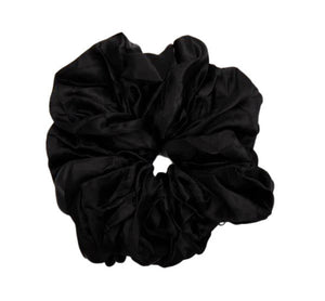 Black Satin Pillowcase & Hair Scrunchie Set - Luxurious Comfort for Hair and Skin - Dilly's Collections - Hair Beauty and Lifestyle Products Australia