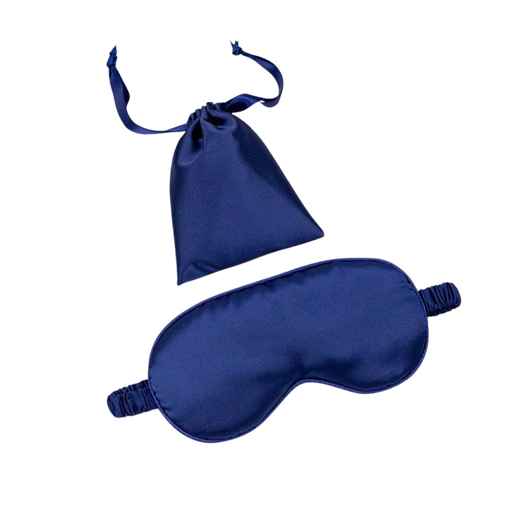 Eye Mask - Blue - 100% Mulberry Silk - Dilly's Collections - Hair Beauty and Lifestyle Products Australia