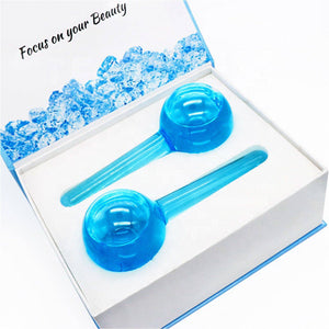 Ice Globe Facial Massager - Set of 2 - Blue - Dilly's Collections - Hair Beauty and Lifestyle Products Australia