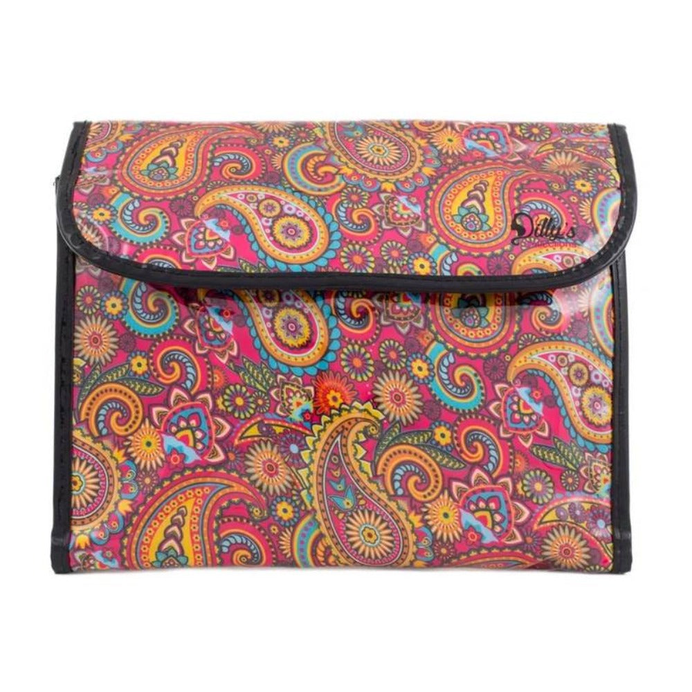 Cosmetic Hanging - Flip Bag - Retro Print - Dilly's Collections - Hair Beauty and Lifestyle Products Australia