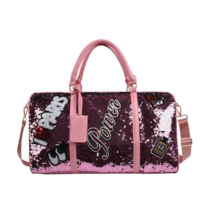 Duffle Overnight | Gym Bag - Multicoloured Sequins - Dilly's Collections - Hair Beauty and Lifestyle Products Australia