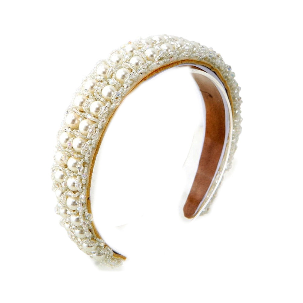 Headband - Pearls and Rhinestones - Dilly's Collections - Hair Beauty and Lifestyle Products Australia