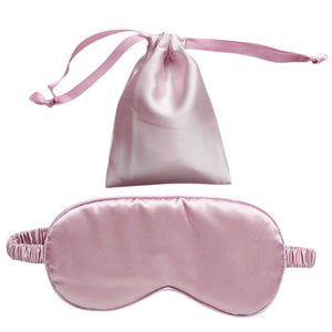 Pink Satin Eyemask with Matching String Bag - Dilly's Collections -  Hair Beauty and Lifestyle Products Australia
