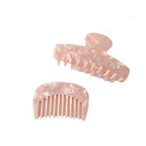 Hair Claw Clip Set - 2 - Pink - Dilly's Collections - Hair Beauty and Lifestyle Products Australia