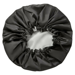 Sleeping Cap - Black Satin - Dilly's Collections -  Hair Beauty and Lifestyle Products Australia